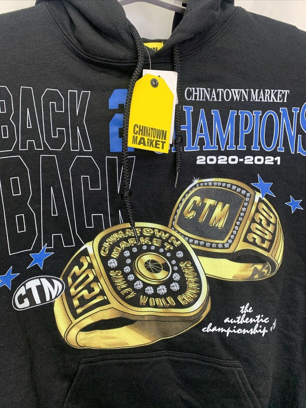 Chinatown Market Hoodie "Back To Back Champion" NWT Medium.